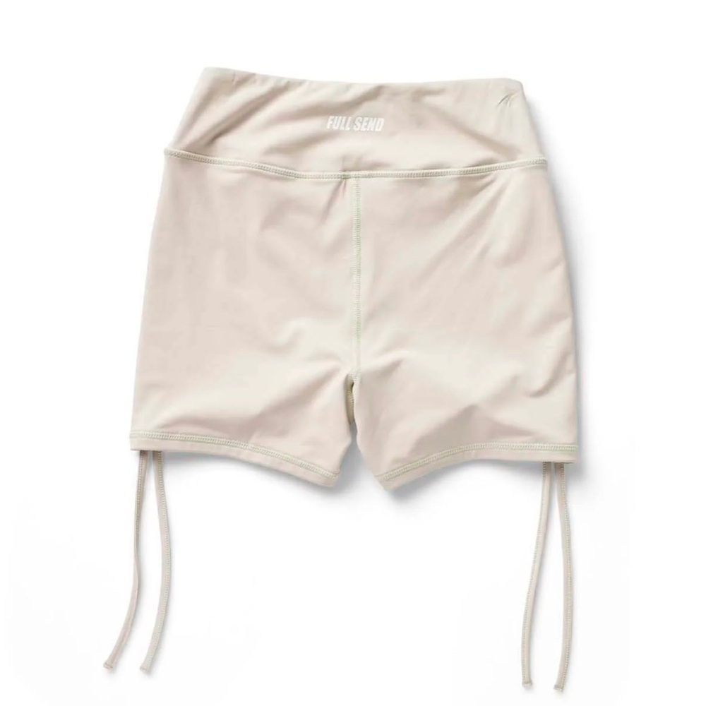 Full Send Nelk Boys‎ Drawstring Shorts Activewear Athleisure Beige - Picture 5 of 5
